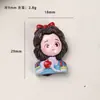 Acessórios de resina DIY de desenho animado princesa de contos de fadas cola cremosa presilhas de cabelo capa de celular pingentes para sapatos chaveiros pingentes