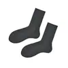 Calcetines Grises con Pelo para Mujer Colocación de Verano Zapatos Pequeños de Cuero Calcetines Blancos de Doble Aguja Estilo Coreano de Caña Media para Verano