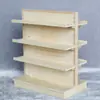 1:12 casa de muñecas casa de muñecas modelo de mini muebles diy a granel ensamblado lingote de lignina estante de supermercado