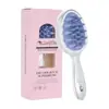 Juwemei Cepillo para Champú de Mango Largo con Dientes Dobles Peine para Champú Peine Masajeador del Cuero Cabelludo Antiestático Cepillo de Limpieza para Baño del Hogar