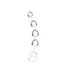 Orissi Cristal Transparente Gelatina Colorida Cuatro Perlas Perlas Anales Tapón Anal Juguetes Divertidos para Pareja para Masturbación y Uso Anal