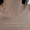 Collar de grava colorida estilo Dopamina Ins Verano Elegante Dulce Versátil Alta Gama Súper Hada Nicho Cadena Clavicular