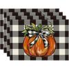 Sousplats de Halloween Transfronteiriços Série Fantasma Abóbora Corvo Decoração de Mesa de Cozinha Sala de Estar Sousplats Resistentes à Temperatura e Antimanchas