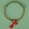 Set de Pulseras Zongzi del Festival del Bote del Dragón, Estilo Étnico Hecho a Mano DIY Festival Unisex Cuerda Colorida Mayoreo