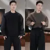 Sudadera con Capucha Patchwork de Otoño para Hombre Silueta Sencilla y Moderna Tendencia Casual Versátil Pícaro Atractivo Holgada Manga Larga Top