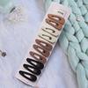 10 Metros Color Café Recorte Geométrico Pasadores Básicos Versátiles para Flequillo Clips Laterales para Cabello Roto de Niños Accesorios para el Cabello