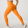 Selección estricta de pantalones de yoga de otoño e invierno de color melocotón, pantalones deportivos para montar a caballo, traje de yoga de secado rápido, pantalones de fitness ajustados de cintura alta.
