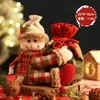 Bolsa de Regalo Navideña Nochebuena Regalo Pequeño Muñeco Creativo Muñeco de Nieve Bolsa de Manzana Bolsa de Dulces para Niños