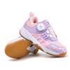 Tênis de badminton infantil fivela giratória profissional respirável antiderrapante resistente ao desgaste tênis de treino meninos e meninas cadarço tênis casual