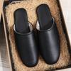 Pantuflas de Pele de Ovelha de Alta Qualidade, Respiráveis, para Todas as Estações (Primavera e Outono), Camada Interna para Casa, Pantuflas de Couro Resistentes ao Desgaste para Casa, Casal