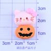 Accesorios de resina con pegamento de crema de calabaza de Halloween, decoración de dibujos animados, venta al por mayor, horquilla, cuerda, material, bolsa, funda de teléfono DIY