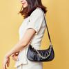 Bolso de Mano para Mujer Qiangshili de Cuero Genuino Estilo Bollo Plegado 2026 Verano Nuevo Estilo Europeo y Americano con Cadena para Hombro y Cruzado