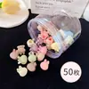 Clip de Pinza Pequeña de Garra Mini Flor de Dibujos Animados de Alto Valor Clip para Mechones Sueltos Flequillo Lateral Clip para el Cabello de Corazón de Conejo Accesorios para el Cabello para Mujer Tocado