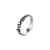 Anillo Abierto Retro con Nota Musical Estilo Coreano para Mujer 2026 Nuevo de Moda Versátil Diseño de Nicho Sentido de Diseño Anillo de Plata de Alta Gama