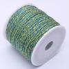 1,2 mm multicolorido linho cor texto jogar esfregar contas de algodão King Kong estrela lua frisado fio trançado tasser fio