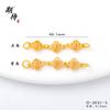 Esperando la nueva pulsera de cadena de nudo chino chino con colgante de lazo de circonita incrustada creativa moda vintage colgante de moneda