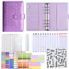 Suministro Exclusivo Transfronterizo de Cuaderno Láser Macarrón Forma de Corazón A6, Cuaderno Creativo de Hojas Sueltas de PU, Cuaderno de Hojas Sueltas de Presupuesto en Efectivo