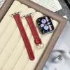 Rojo Afortunado Es Adecuado para Correa de Reloj Apple S12 26 Año del Caballo S10987Se Pulsera Versátil para Muñeca de Mujer Correa de Reloj