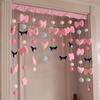 Kulomi Yugui Perro Nubes Planeta Amor hellokitty Decoración de Habitación Cortina de Puerta Cortina Divisoria Colgante