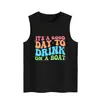 É um Bom Dia para Beber. Regata Solta Feminina Versátil Confortável Casual Estilo Europeu e Americano Site Independente Ebay