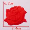 Adesivo de Aplique Flor Rosa de Tamanho Grande, Médio e Pequeno para Toalha de Mesa de Hotel e Lençol de Cama Reparo de Manchas Decalque para Passar a Ferro Adesivo para Tecido com Furo de Cigarro