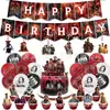 En Stock Decoraciones para Fiesta de Cumpleaños Temática Stranger Things Pancarta Topper para Pastel Globos Colgantes Espirales Tarjeta Fondo de Tela