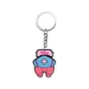Llavero Colgante para Cuidado de la Salud, Llavero de Goma Suave de PVC, Decoración para Mochila, Hebilla Decorativa DIY, Regalo Transfronterizo, Venta al por Mayor