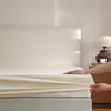 Sábana bajera de una pieza 100% algodón, color sólido, funda de colchón bajera individual, cubierta para cama de 1.8 m