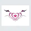 Pegatina de Tatuaje de Transferencia Transfronteriza Cintura Abdominal Social Impermeable Patrón de Súcubo Dibujo Animado de Comercio Exterior Pegatina Linda