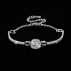 Pulsera Auténtica de Moissanita para Pareja Pulsera Plata S925 Chapada en Oro Regalo para Mejor Amiga para Proponer Matrimonio Joyería de Moda Pulsera