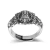 Anillo Estilo Étnico Dios de la Riqueza Amarillo, Plata Tailandesa Vintage, Unisex, Anillo Abierto Ajustable, Regalo de Año Zodiacal