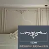 Techo floral de esquina de moldura de PU estilo francés, moldura de borde para pared de TV de sala de estar, moldura decorativa para pared de fondo de sofá, moldura de imitación de yeso