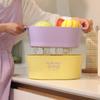 Nuevo Estilo Estilo Simple Cesta de Drenaje de Doble Capa Simple Alto Valor de Belleza Almacenamiento de Cocina Multifunción Escurridor de Frutas Lavabo para Lavar Verduras