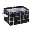 Cesta de tela rectangular Cesta de almacenamiento portátil e impermeable Cesta de baño Cesta para artículos diversos Cesta de almacenamiento de escritorio Cesta de almacenamiento azul