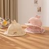Chapéu infantil chapéu de sol para bebê renda com laço pequeno floral chapéu de pescador para meninas Junho-Dezembro chapéu de sol para bebê