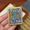 Promoção Quente Xizang Nepalês Pintado à Mão Puro Thangka Tara Verde Núcleo do Cartão 4*5