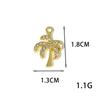 Accesorios de joyería de aleación para pulseras, collares y diamantes de imitación que conservan el color, con forma de mariposa, corazón de Cupido y arena dorada antigua.