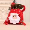 Sacola de Presente de Natal Sacola de Maçã Decorações de Natal Sacola de Presente Tridimensional Infantil Sacola de Armazenamento Portátil com Estampa Retrô
