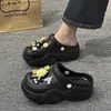 Nuevas Sandalias EVA para Exteriores Verano En Stock Dibujos Animados para Exteriores Playa 2026 Antideslizante Suela Gruesa Crocs para Mujer Al por Mayor