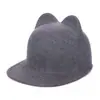 Boné Casual de Baseball de Inverno Feminino Feito de Lã Australiana, Adequado para Passeios e Compras, Liquidação