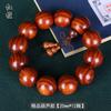 Pulsera de cuentas de sándalo rojo lobulado 2.0 pulsera para hombres y mujeres cuentas de rosario 108 amantes cuentas de palo de rosa fábrica