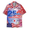 Camisa Havaiana 250 Anos de Liberdade 1776-2026 Águia Patriótica Sino da Liberdade 4 de Julho Camisa Unissex