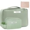 Bolsa de Cosméticos de Viaje Neceser para Hombre y Mujer Bolsa de Cosméticos Portátil de Gran Capacidad Caja de Cosméticos de Viaje Bolsa de Almacenamiento