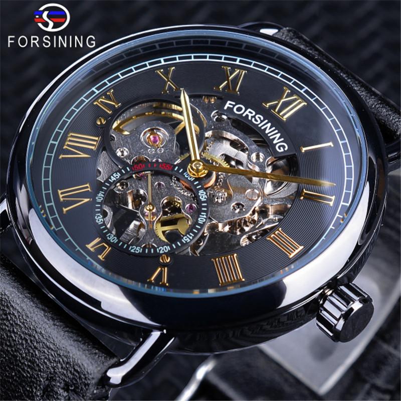 Forsining-Black-Golden-Clock-S
