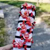 Año del Caballo Rojo Año Zodiacal Lazo para el Cabello Diadema Cuerda para el Cabello de Año Nuevo Adorno para la Cabeza Niñas y Niños Banda de Goma Bola Adorno para la Cabeza