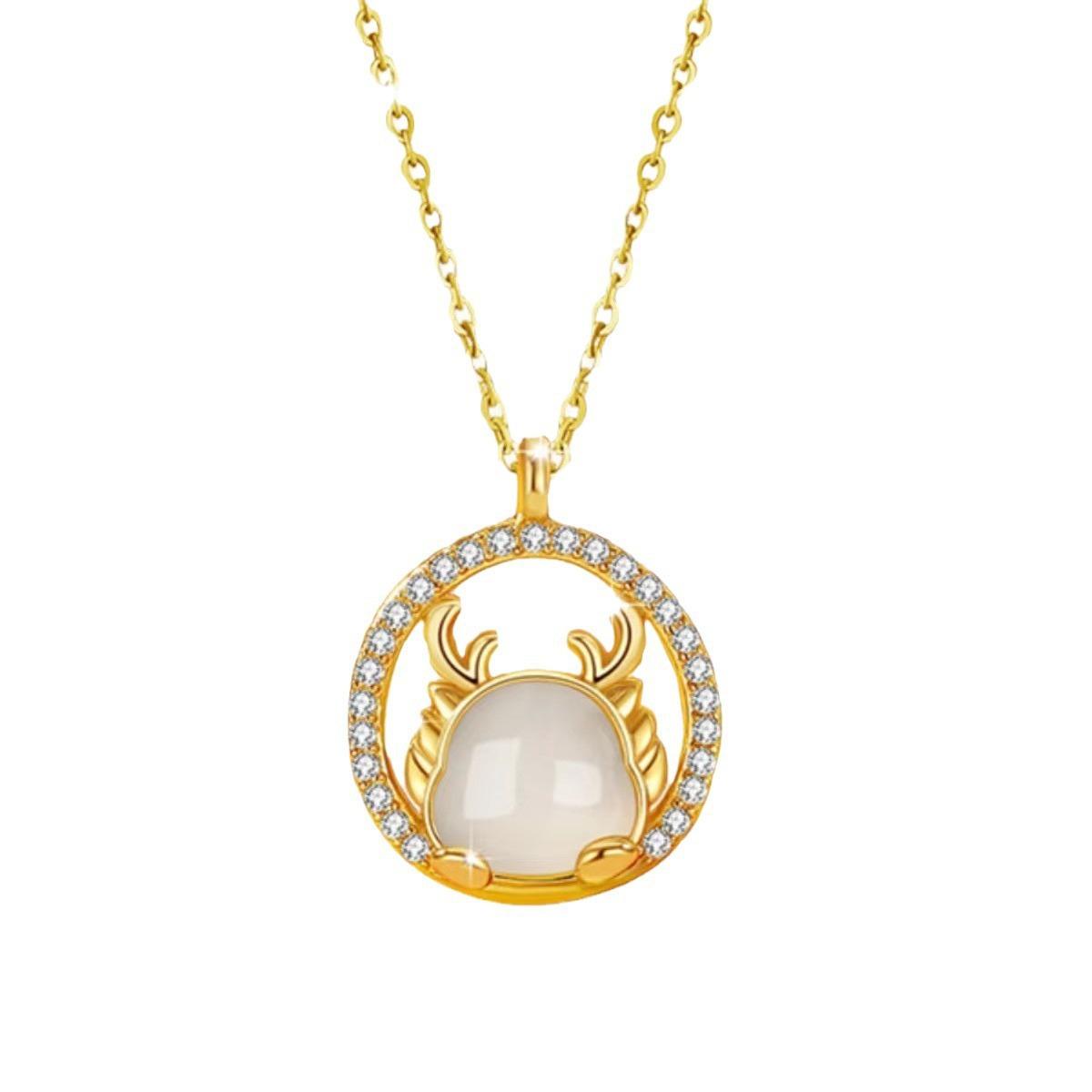 新款萌趣金龙生肖龙项详情图05