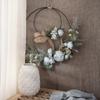 Fábrica de flores artificiales de doble anillo Entarin, decoración del hogar, diseño de ramo de boda, decoración de pared, colgante de pared CF01075