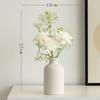 Vaso Pequeno Decorativo de Cerâmica Nórdica Shumen para Flores Secas Arranjo de Flores para Sala de Estar Conjunto de Flores Artificiais Decoração de Buquê Dispositivo de Flores para Desktop