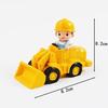 Decoraciones de Adornos para Pastel Tema Vehículos de Construcción Excavadora Dibujos Animados Bulldozer Grúa Señales de Tráfico Adornos Enchufe para Cumpleaños Infantil