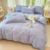 Novo Conjunto de Quatro Peças de Algodão Ecológico Espesso Lixado Cobertor de Cama de Caxemira Vegetal de Peso Elevado Conjunto de Três Peças para Estudante